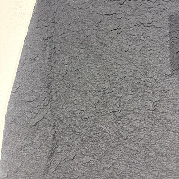 Maison Olga 2 Textured Pencil Knee Length Skirt Korubo Black Cotton Stretch - Picture 3 of 9